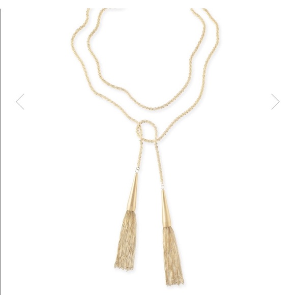 Kendra Scott Gold Tassel Convertible Necklace - Picture 5 of 7
